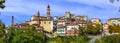 Beautiful Castiglione dÃ¢â¬â¢Asti,view with colorful houses and castle,Piemonte,Italy.